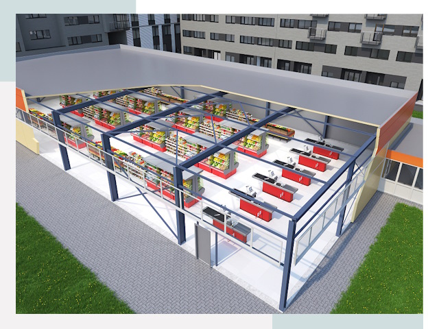 Строительство магазинов в Калининград от 607 руб. за м²