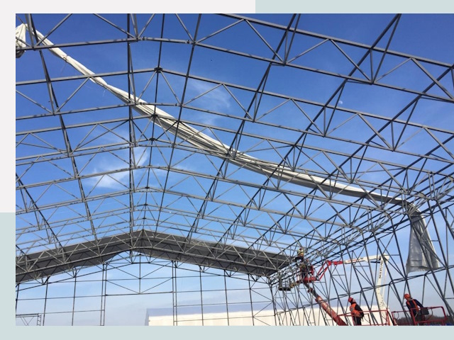 Шатровые ангары от 607 руб. в Калининграде и Калининградской области