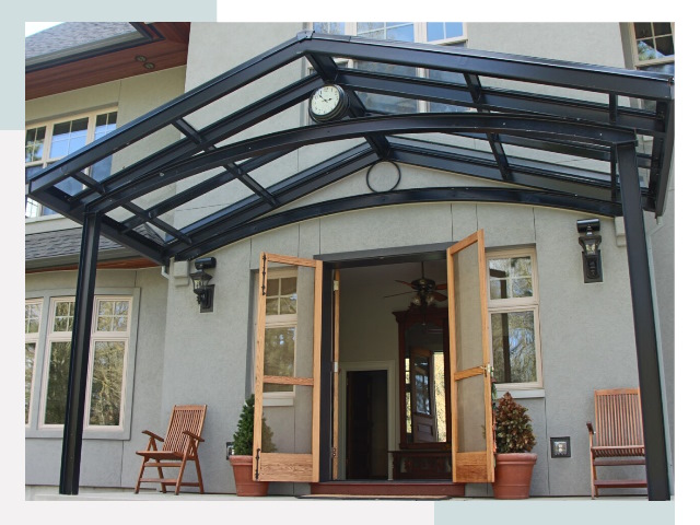 Козырьки металлические в Калининграде